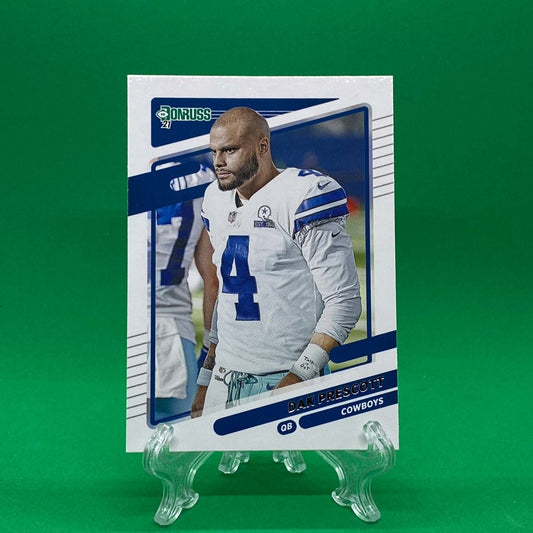 Raw Individual Card: 2021 Donruss Football Base No Helmet Photo Variation - Dak Prescott (#187) - Hails Mary Cards