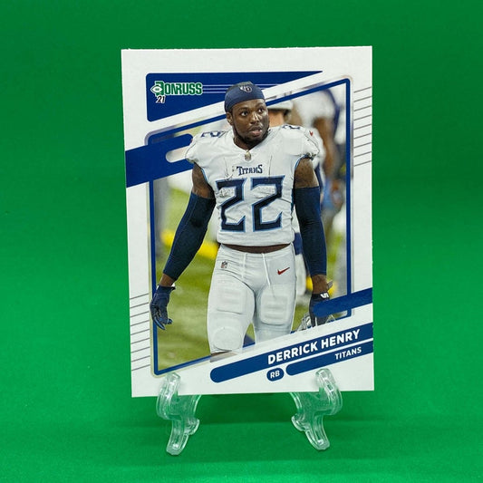 Raw Individual Card: 2021 Donruss Football Base No Helmet Photo Variation - Derrick Henry (#14) - Hails Mary Cards