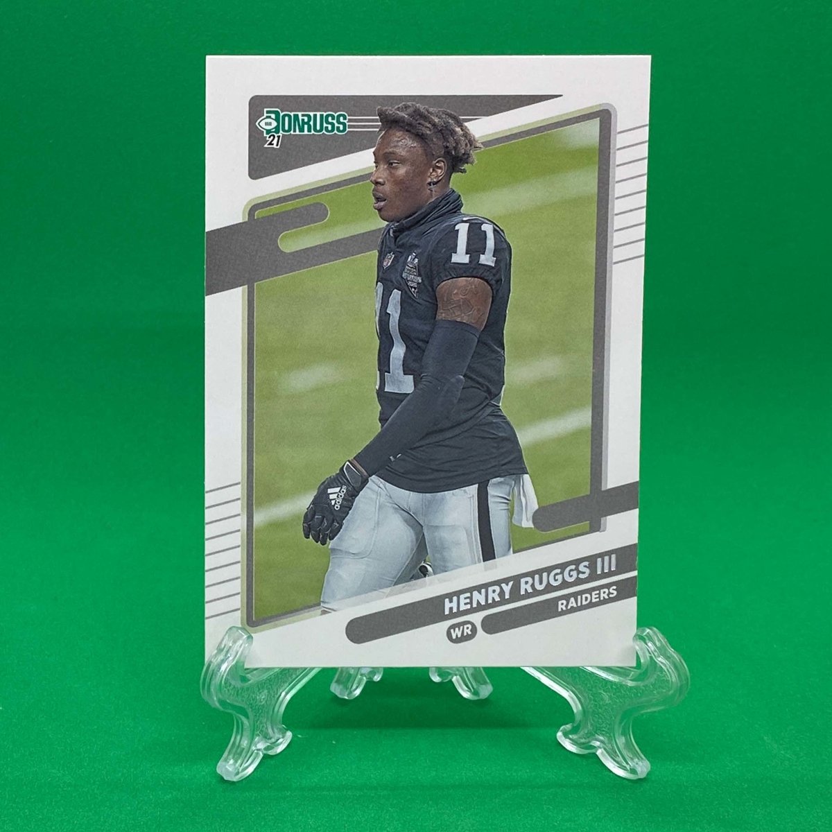 Raw Individual Card: 2021 Donruss Football Base No Helmet Photo Variation - Henry Ruggs III (#90) - Hails Mary Cards