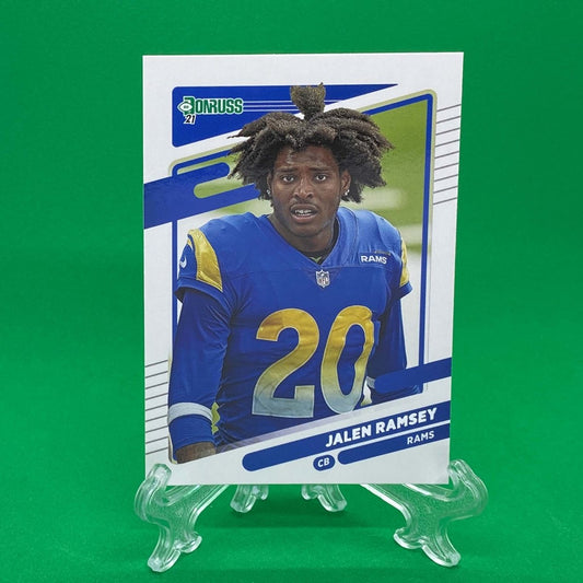 Raw Individual Card: 2021 Donruss Football Base No Helmet Photo Variation - Jalen Ramsey (#141) - Hails Mary Cards