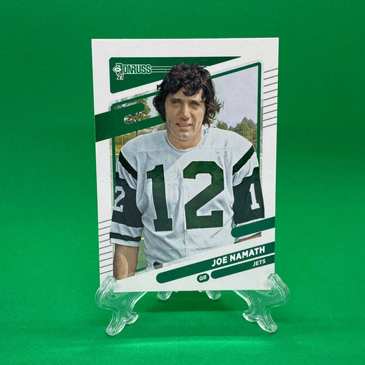 Raw Individual Card: 2021 Donruss Football Base No Helmet Photo Variation - Joe Namath (#42) - Hails Mary Cards