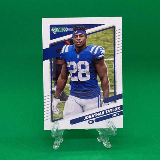 Raw Individual Card: 2021 Donruss Football Base No Helmet Photo Variation - Jonathan Taylor (#150) - Hails Mary Cards