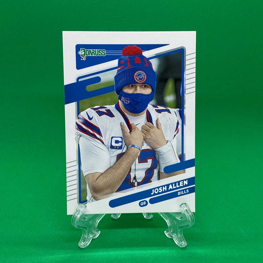 Raw Individual Card: 2021 Donruss Football Base No Helmet Photo Variation - Josh Allen (#225) - Hails Mary Cards