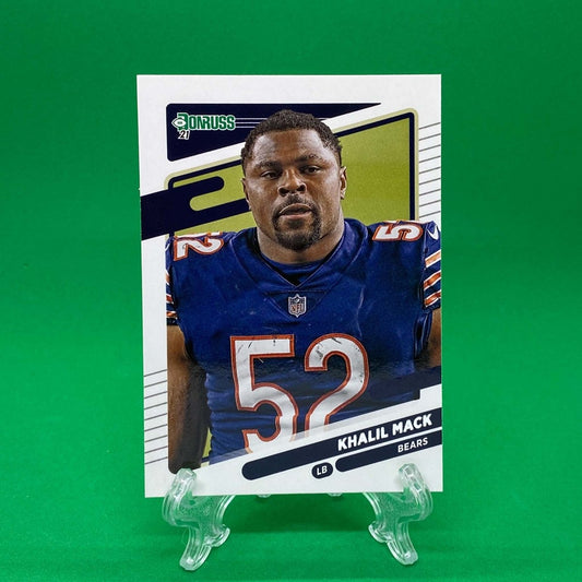 Raw Individual Card: 2021 Donruss Football Base No Helmet Photo Variation - Khalil Mack (#203) - Hails Mary Cards
