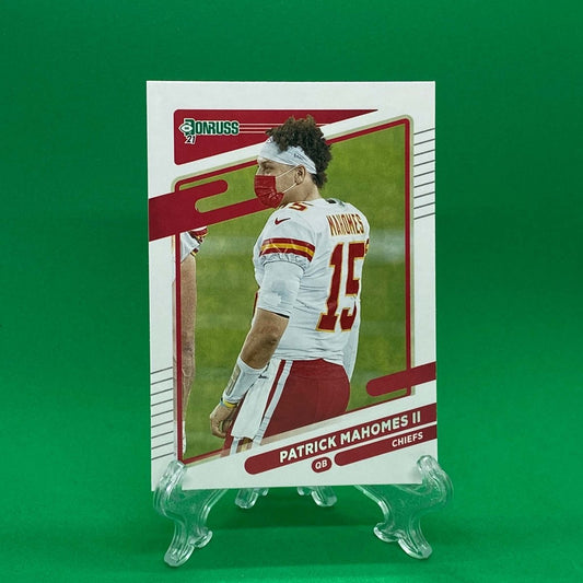 Raw Individual Card: 2021 Donruss Football Base No Helmet Photo Variation - Patrick Mahomes II (#116) - Hails Mary Cards