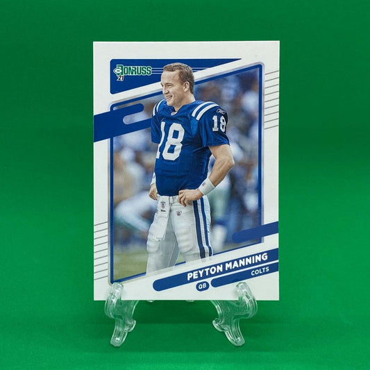 Raw Individual Card: 2021 Donruss Football Base No Helmet Photo Variation - Peyton Manning (#148) - Hails Mary Cards