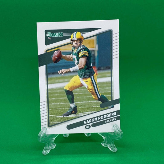 Raw Individual Card: 2021 Donruss Football Base Set - Aaron Rodgers (#155) - Hails Mary Cards