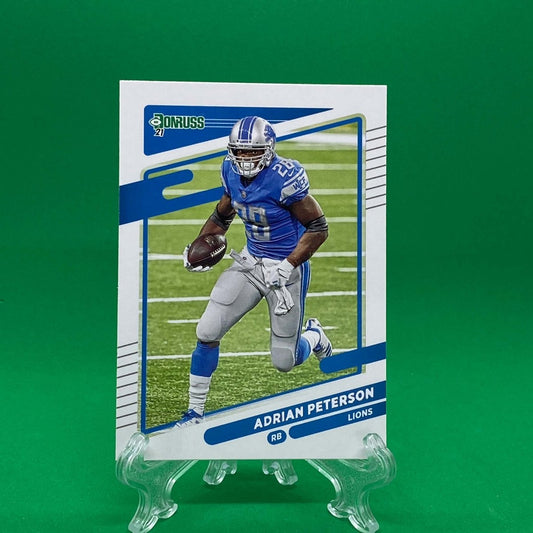 Raw Individual Card: 2021 Donruss Football Base Set - Adrian Peterson (#175) - Hails Mary Cards