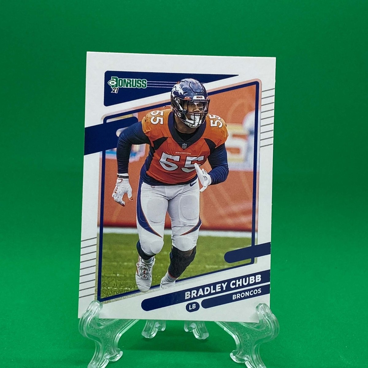 Raw Individual Card: 2021 Donruss Football Base Set - Bradley Chubb (#182) - Hails Mary Cards