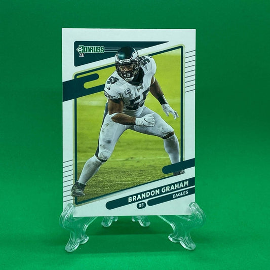 Raw Individual Card: 2021 Donruss Football Base Set - Brandon Graham (#114) - Hails Mary Cards