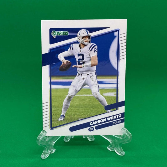 Raw Individual Card: 2021 Donruss Football Base Set - Carson Wentz (#147) - Hails Mary Cards