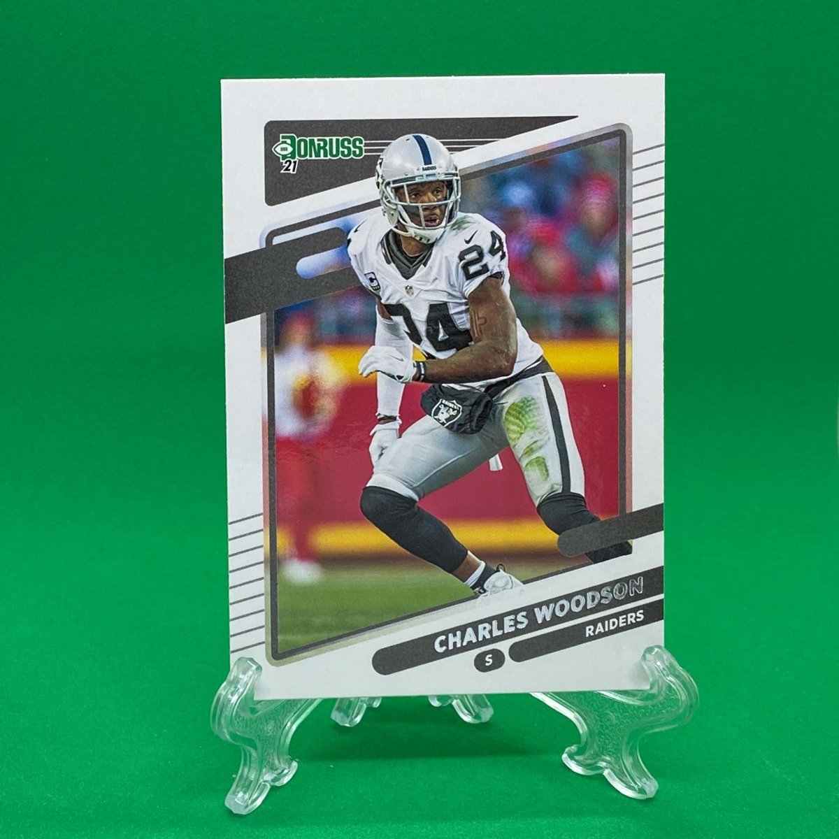 Raw Individual Card: 2021 Donruss Football Base Set - Charles Woodson (#91) - Hails Mary Cards