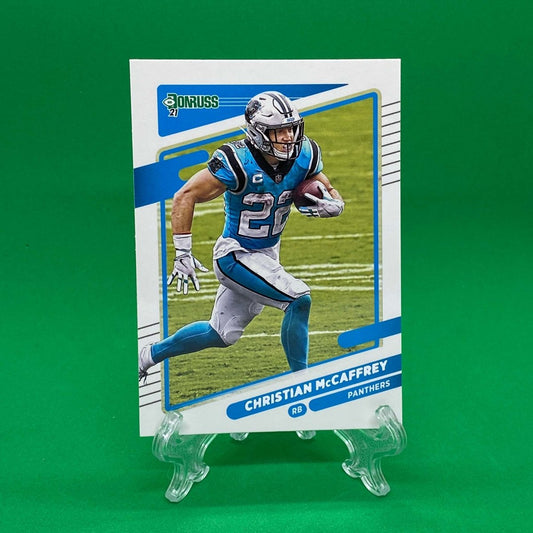 Raw Individual Card: 2021 Donruss Football Base Set - Christian McCaffrey (#219) - Hails Mary Cards