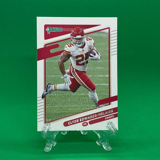 Raw Individual Card: 2021 Donruss Football Base Set - Clyde Edwards-Helaire (#120) - Hails Mary Cards