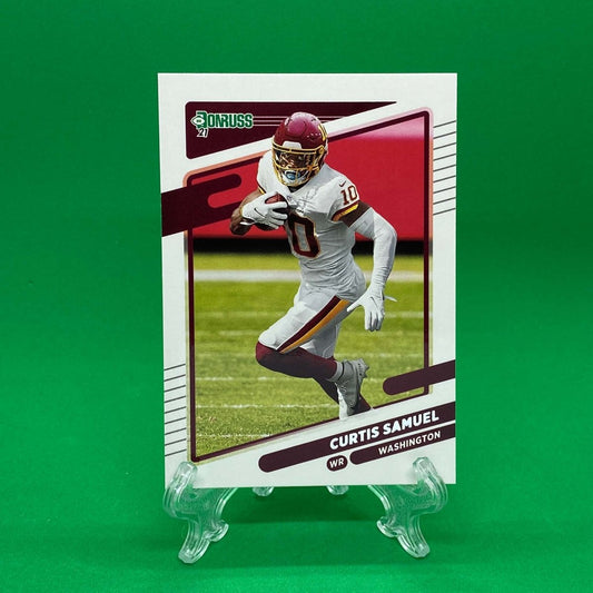 Raw Individual Card: 2021 Donruss Football Base Set - Curtis Samuel (#223) - Hails Mary Cards