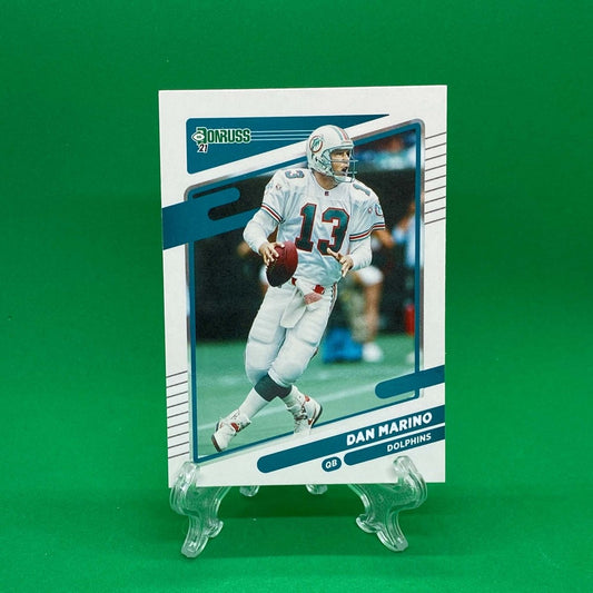 Raw Individual Card: 2021 Donruss Football Base Set - Dan Marino (#66) - Hails Mary Cards