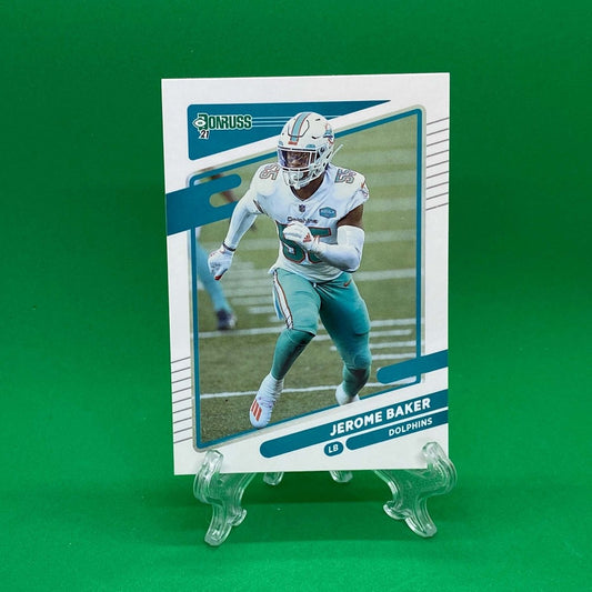 Raw Individual Card: 2021 Donruss Football Base Set - Jerome Baker (#67) - Hails Mary Cards
