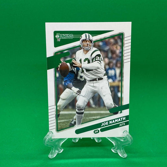 Raw Individual Card: 2021 Donruss Football Base Set - Joe Namath (#42) - Hails Mary Cards