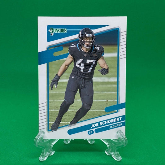 Raw Individual Card: 2021 Donruss Football Base Set - Joe Schobert (#135) - Hails Mary Cards