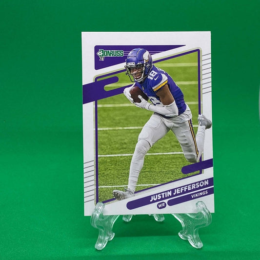 Raw Individual Card: 2021 Donruss Football Base Set - Justin Jefferson (#127) - Hails Mary Cards