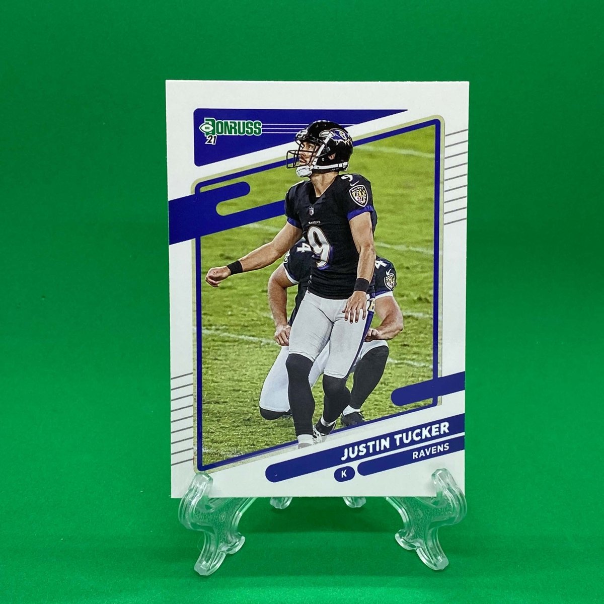 Raw Individual Card: 2021 Donruss Football Base Set - Justin Tucker (#240) - Hails Mary Cards