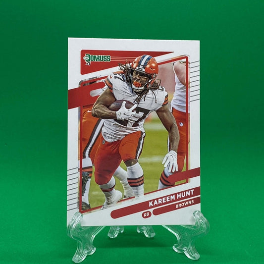 Raw Individual Card: 2021 Donruss Football Base Set - Kareem Hunt (#197) - Hails Mary Cards