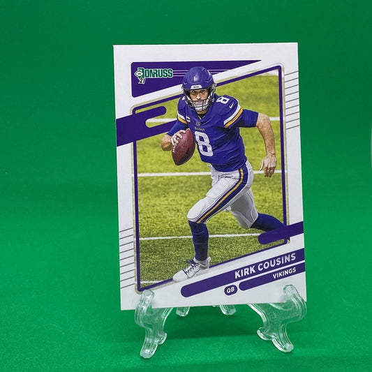 Raw Individual Card: 2021 Donruss Football Base Set - Kirk Cousins (#124) - Hails Mary Cards