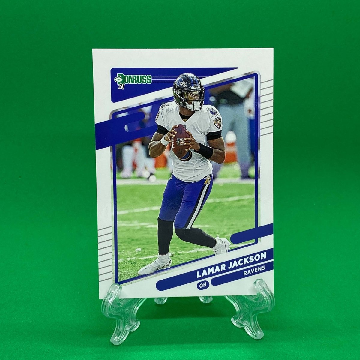Raw Individual Card: 2021 Donruss Football Base Set - Lamar Jackson (#239) - Hails Mary Cards