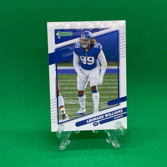 Raw Individual Card: 2021 Donruss Football Base Set - Leonard Williams (#82) - Hails Mary Cards