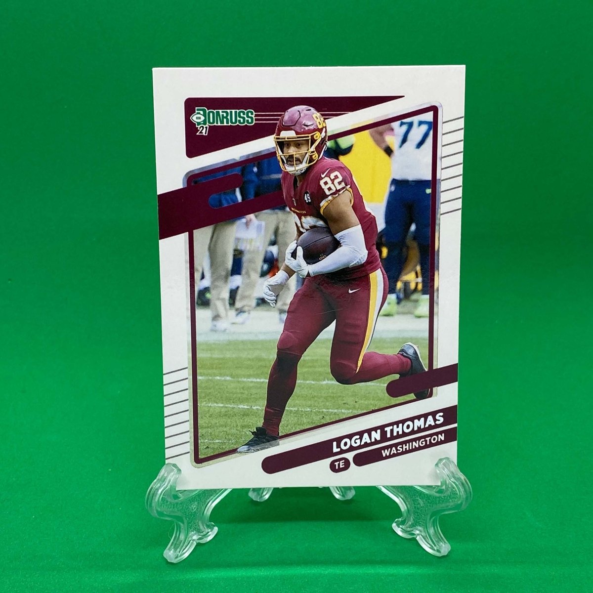 Raw Individual Card: 2021 Donruss Football Base Set - Logan Thomas (#8) - Hails Mary Cards