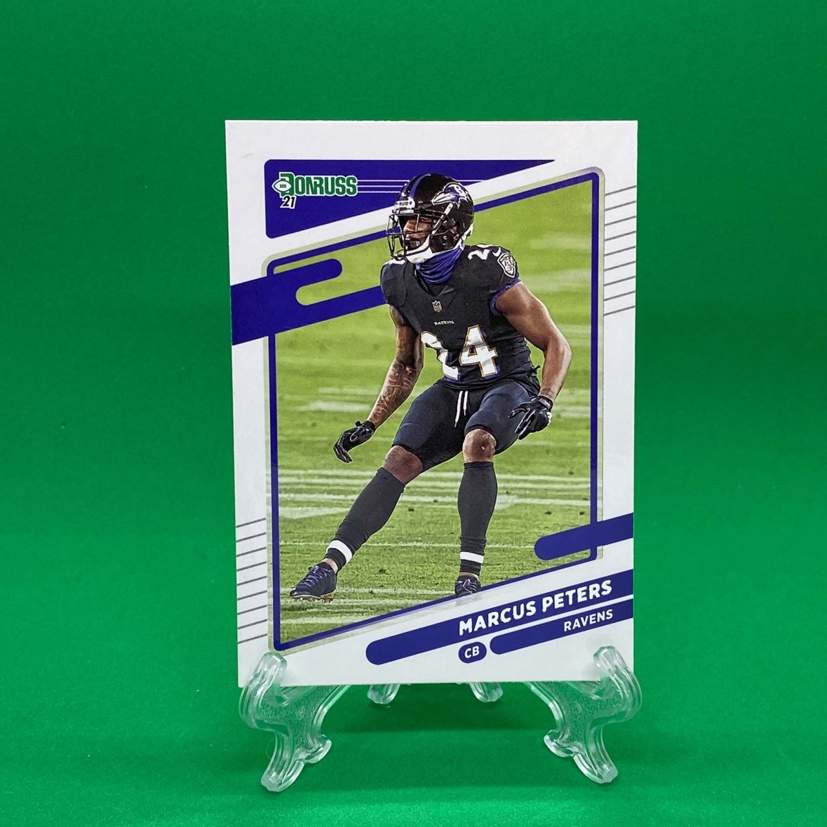 Raw Individual Card: 2021 Donruss Football Base Set - Marcus Peters (#243) - Hails Mary Cards