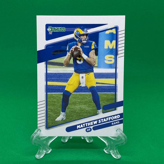 Raw Individual Card: 2021 Donruss Football Base Set - Matthew Stafford (#139) - Hails Mary Cards