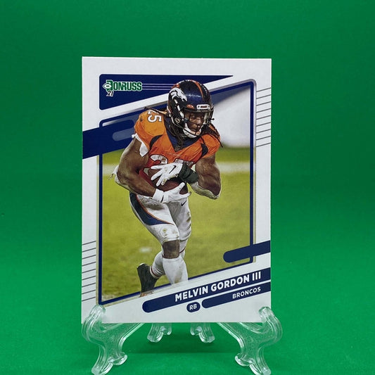 Raw Individual Card: 2021 Donruss Football Base Set - Melvin Gordon III (#184) - Hails Mary Cards