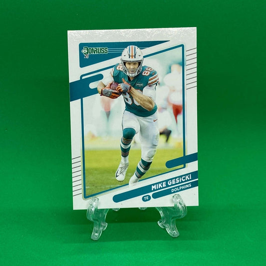 Raw Individual Card: 2021 Donruss Football Base Set - Mike Gesicki (#64) - Hails Mary Cards