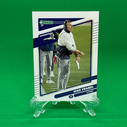 Raw Individual Card: 2021 Donruss Football Base Set - Mike Vrabel (#12) - Hails Mary Cards