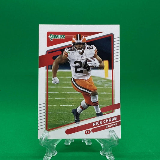 Raw Individual Card: 2021 Donruss Football Base Set - Nick Chubb (#196) - Hails Mary Cards