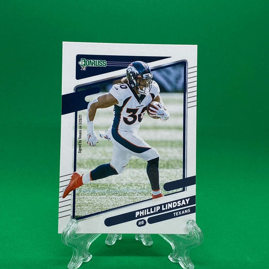 Raw Individual Card: 2021 Donruss Football Base Set - Phillip Lindsay (#183) - Hails Mary Cards
