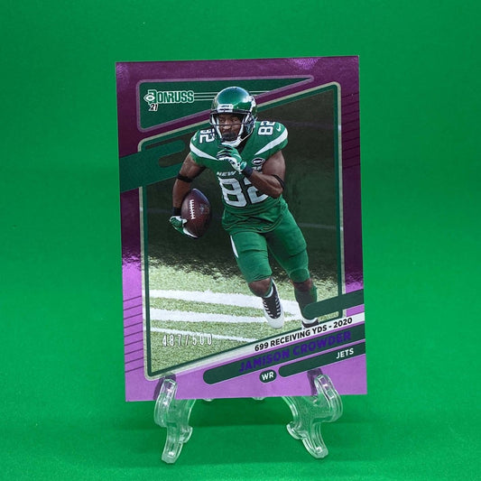 Raw Individual Card: 2021 Donruss Football Base Set, Purple (/500) - Jamison Crowder (#40) - Hails Mary Cards