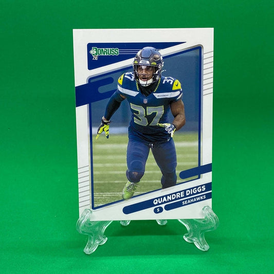 Raw Individual Card: 2021 Donruss Football Base Set - Quandre Diggs (#33) - Hails Mary Cards