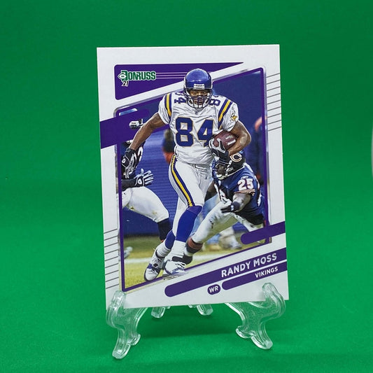 Raw Individual Card: 2021 Donruss Football Base Set - Randy Moss (#128) - Hails Mary Cards