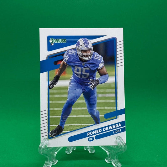 Raw Individual Card: 2021 Donruss Football Base Set - Romeo Okwara (#178) - Hails Mary Cards