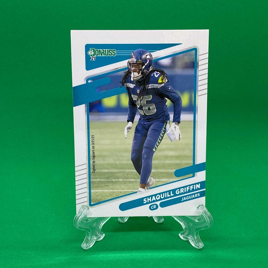 Raw Individual Card: 2021 Donruss Football Base Set - Shaquill Griffin (#35) - Hails Mary Cards