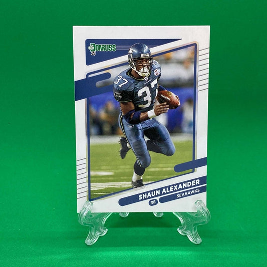 Raw Individual Card: 2021 Donruss Football Base Set - Shaun Alexander (#36) - Hails Mary Cards