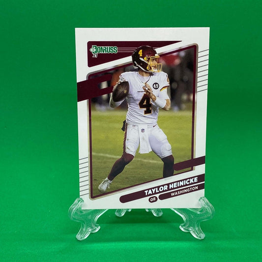 Raw Individual Card: 2021 Donruss Football Base Set - Taylor Heinicke (#3) - Hails Mary Cards