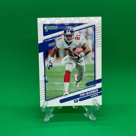 Raw Individual Card: 2021 Donruss Football Base Set - Tiki Barber (#84) - Hails Mary Cards