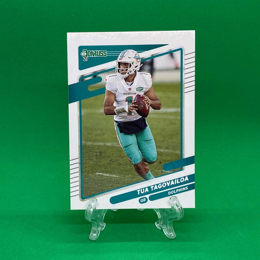 Raw Individual Card: 2021 Donruss Football Base Set - Tua Tagovailoa (#61) - Hails Mary Cards