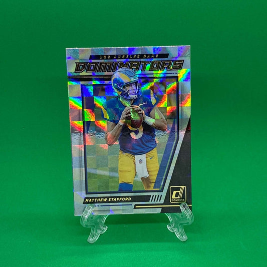 Raw Individual Card: 2021 Donruss Football Dominators - Matthew Stafford (#D17) - Hails Mary Cards