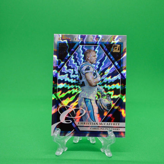 Raw Individual Card: 2021 Donruss Football Elite Series - Christian McCaffrey (#ES-CMC) - Hails Mary Cards