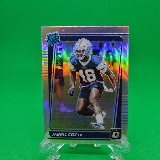Raw Individual Card: 2021 Donruss Football Optic Rated Rookie Preview, Holo - Jabril Cox (#P-317) - Hails Mary Cards