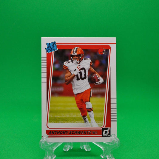 Raw Individual Card: 2021 Donruss Football Rated Rookie - Anthony Schwartz (#282) - Hails Mary Cards